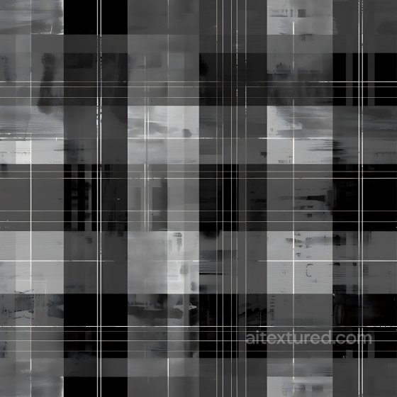 Plaid Patterned Metal PBR Texture in Grayscale Tones Plaid texture preview