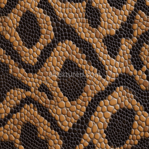 Preview — Seamless 3D PBR Reptile Skin Texture Featuring Detailed Scale Structure and Natural Tonal Variation
