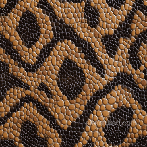Reptile Skin Texture Featuring Detailed Scale Structure and Natural Tonal Variation seamless Skin PBR texture