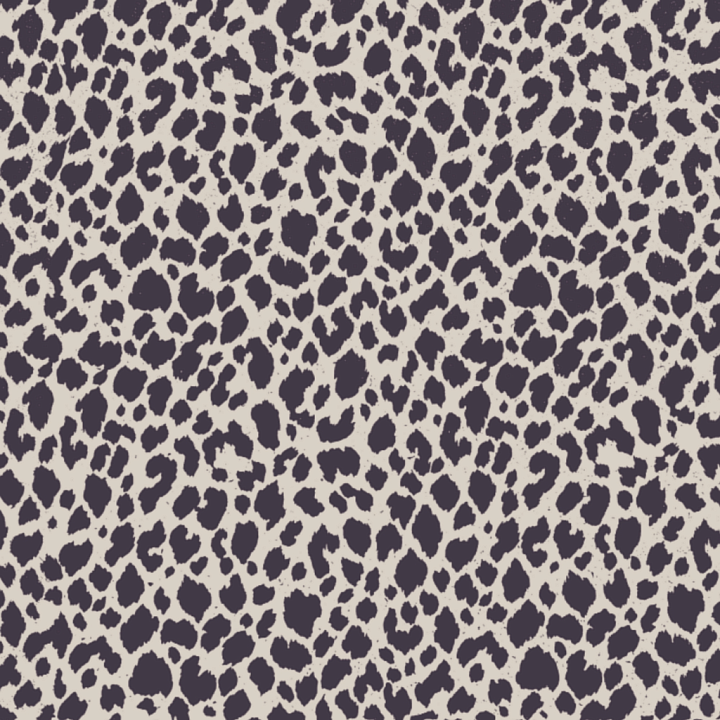Black and Beige Leopard Print Fabric seamless PBR texture preview