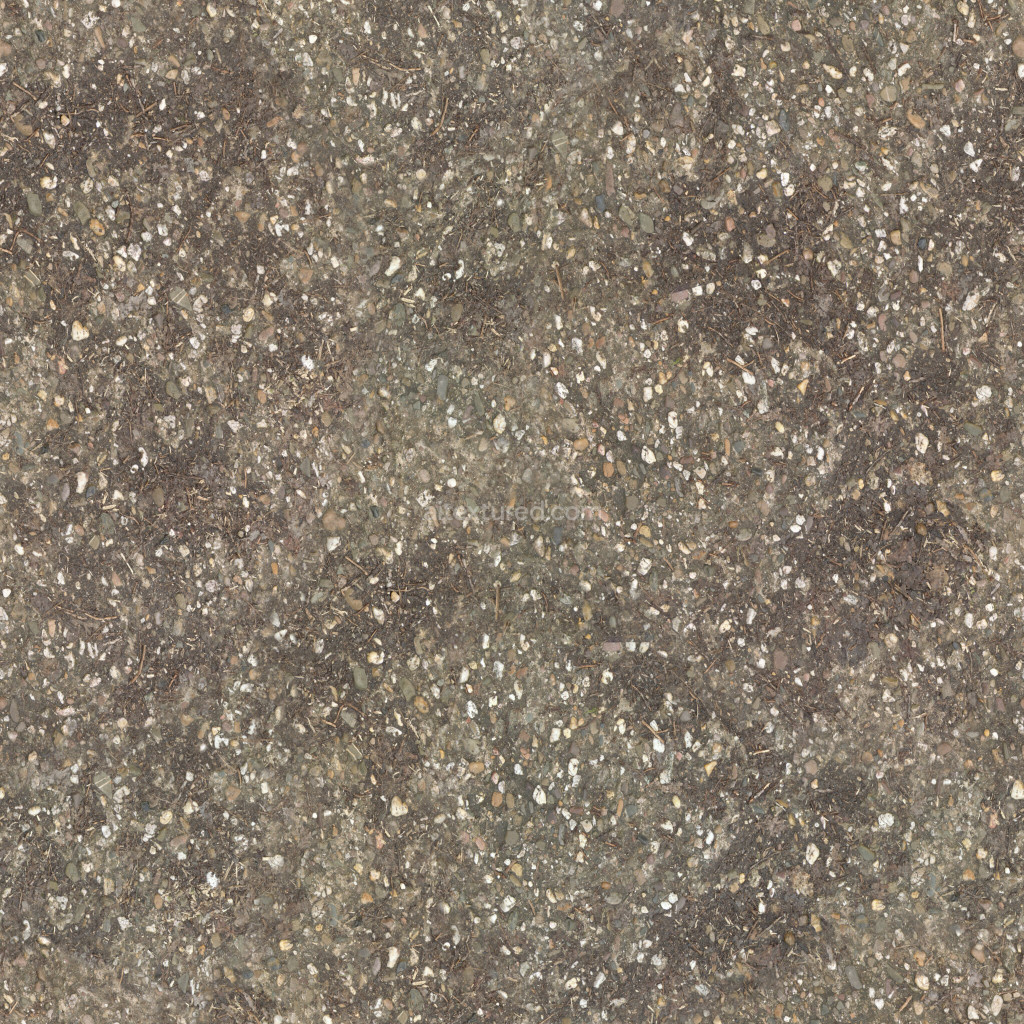 Seamless PBR ground texture with natural earthy colors