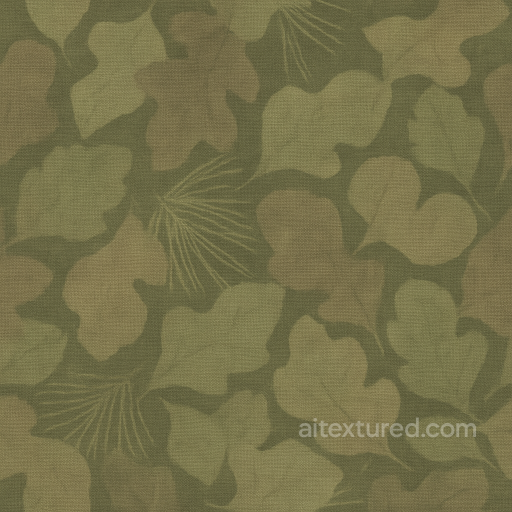Pine Needle Woodland Camouflage Fabric seamless Color Camouflage PBR texture