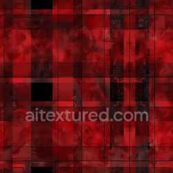 seamless Seamless 3D PBR Plaid Texture with Deep Red and Black Abstract Pattern texture 8k free download PBR