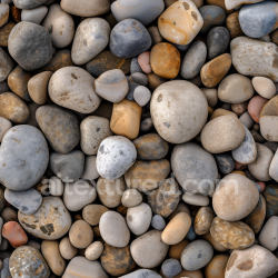 seamless Seamless 3D PBR Texture of Smooth Multicolor River Pebble Ground texture 8k free download PBR