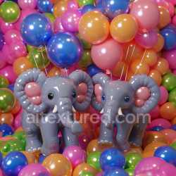 seamless Seamless 3D Inflated Balloon PBR Texture with Glossy Multicolor Spheres texture 8k free download PBR