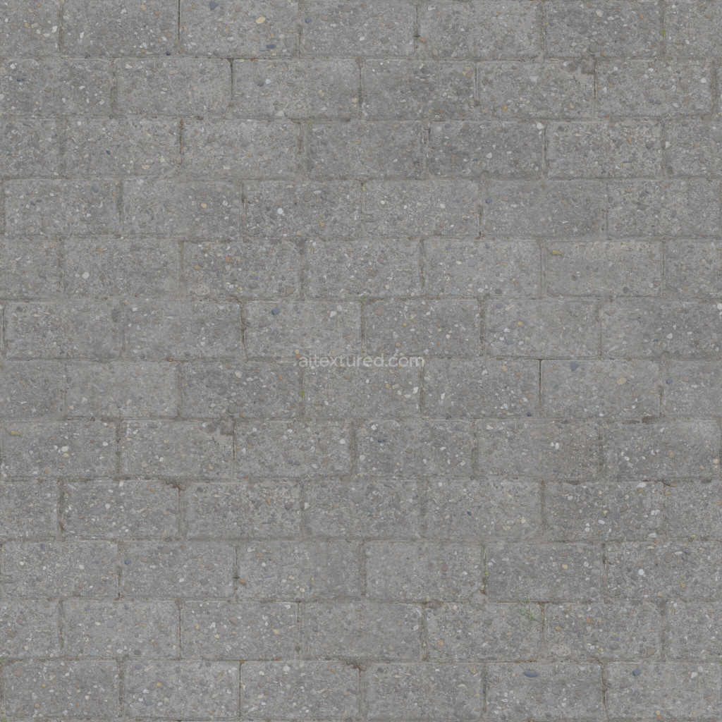 Seamless paving stones texture with realistic details