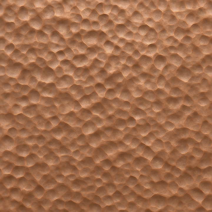 Shiny Metal Hammered Copper With Metal Dents And Metal Emboss… seamless PBR texture preview
