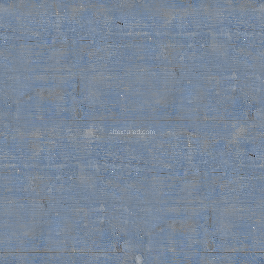 Seamless painted wood texture in blue color