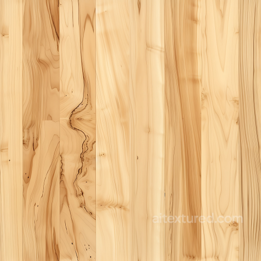Light Pine Wood Planks PBR Texture with Knots and Natural Grain seamless Wood PBR texture