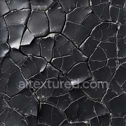 seamless Seamless 3D PBR Cracked Dry Earth Texture with Deep Jagged Fractures and Matte Black Surface texture 8k free download PBR