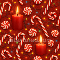 seamless Seamless 3d texture pbr 8k holiday candle candle wax candle flame candy cane striped candy texture 8k free download PBR
