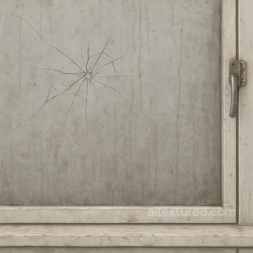 Seamless 8K PBR 3D texture of cracked glass window featuring realistic window cracks and… seamless Window PBR texture