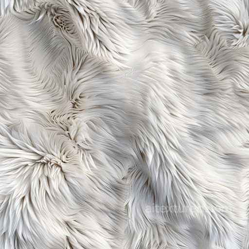 Fur-Like Cream Leather PBR Texture with Flowing Hair Strands seamless Leather PBR texture