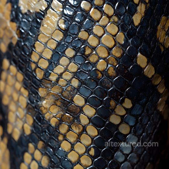 Reptile Skin PBR Texture Featuring Glossy Scales and Natural Color Variation Skin texture preview