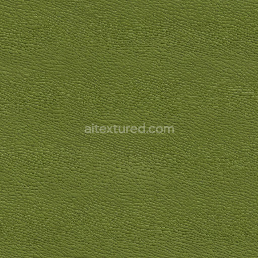 Preview — Seamless 3D Olive Green Pebbled Leather PBR Texture with Fine Grain and Matte Finish