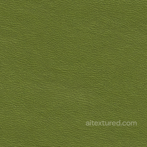 Olive Green Pebbled Leather PBR Texture with Fine Grain and Matte Finish seamless Leather PBR texture
