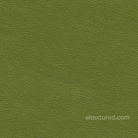 Olive Green Pebbled Leather PBR Texture with Fine Grain and Matte Finish Leather texture preview