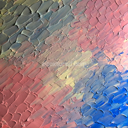 Preview — Textured Painted Plaster Surface with Multicolored Stroke Patterns