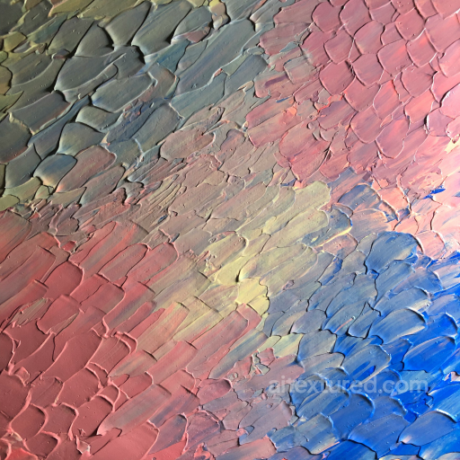 Abstract - Textured Painted Plaster Surface with Multicolored Stroke Patterns texture preview