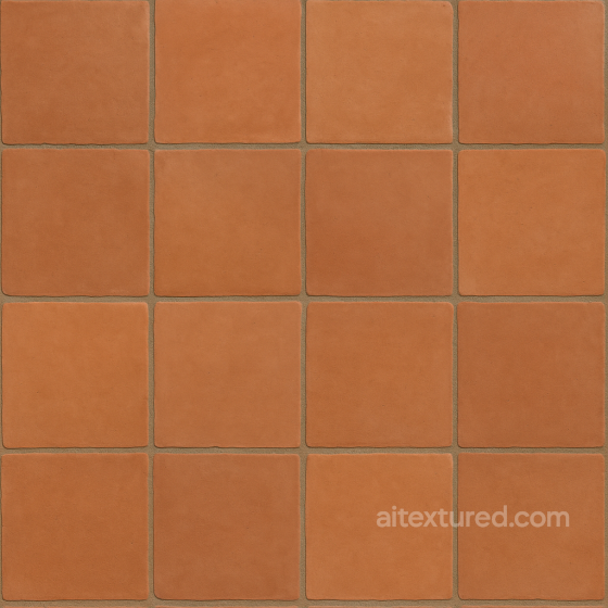 Seamless Brick PBR Texture - Terracotta Tiles Subtle Variance Satin Finish Natural Clay Brick texture preview