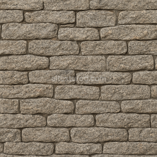Seamless 3d texture pbr 8K rough granite stone wall with natural stone and stacked stone details photorealistic