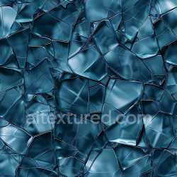 seamless Seamless 3D Broken Glass Cracked Holes PBR Texture with Blue Tint and Jagged Edges texture 8k free download PBR