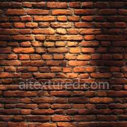seamless Seamless 3D Cracked Brick Wall PBR Texture with Deep Red and Orange Tones texture 8k free download PBR