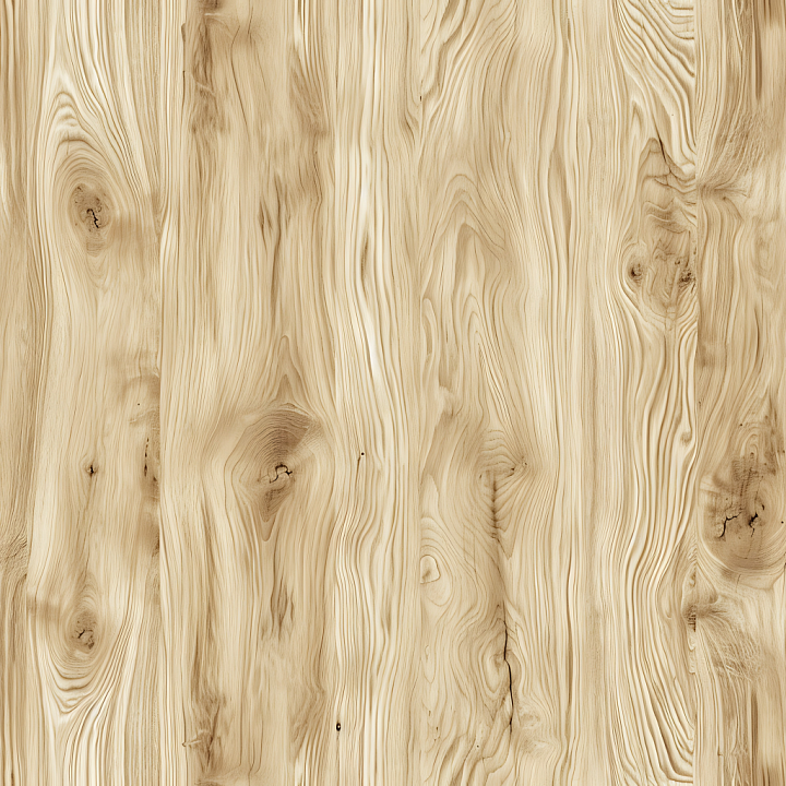 Light Pine Wood Planks with Natural Knots and Grain seamless PBR texture preview