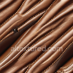 seamless Seamless 3D PBR Brown Stitched Leather Upholstery Texture with Detailed Grain and Cushioned Panels texture 8k free download PBR
