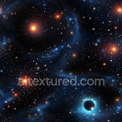 seamless Seamless 3D PBR Space Texture Featuring Cosmic Galaxy and Black Hole with Starfield texture 8k free download PBR