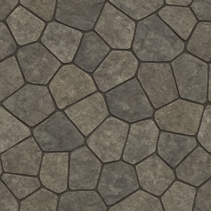 Patterned Stone Floor seamless PBR texture preview