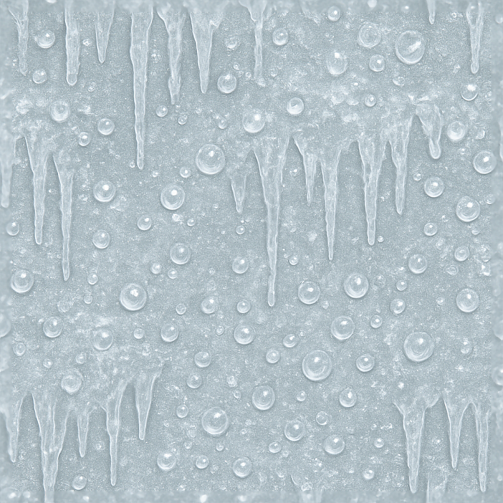 Of Ice Stalactites With Frozen Droplets And Icy Sparkle seamless PBR texture preview