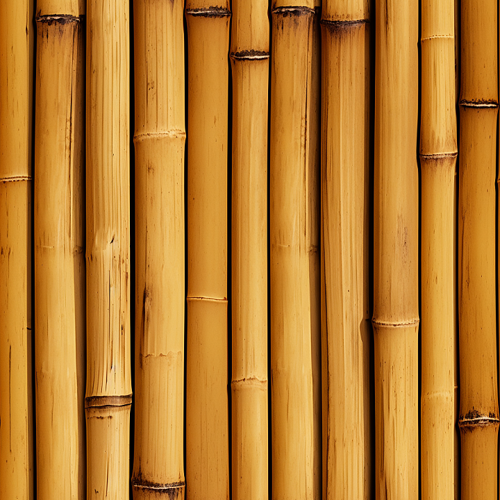 Natural Bamboo Culms with Vertical Grain seamless PBR texture preview