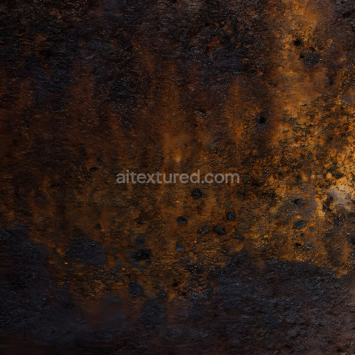 Seamless 3D Rusty Metal Texture with Cracked and Pitted Surface