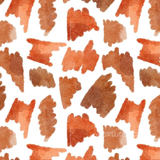 Watercolor Texture with Warm Orange and Brown Brush Strokes seamless Watercolor texture  PBR texture