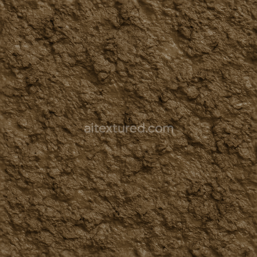 Seamless 3d texture pbr 8k muddy marsh surface with mud texture crumbly and wetness