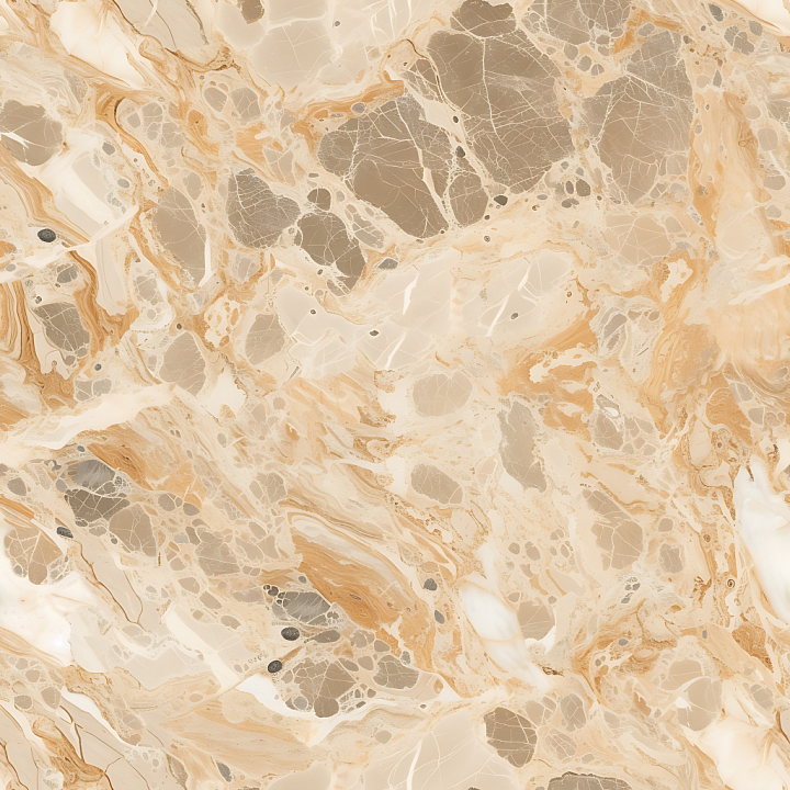 Emperador Light Natural Marble with Warm Veins seamless PBR texture preview