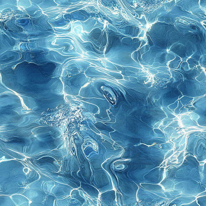 Realistic Calm Pool Water with Light Refractions seamless PBR texture preview
