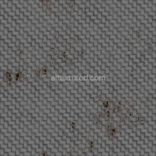 Default Geometric Metal Metallic Pattern Weave — Seamless PBR Texture