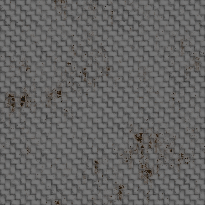 Default Geometric Metal Metallic Pattern Weave seamless PBR texture preview