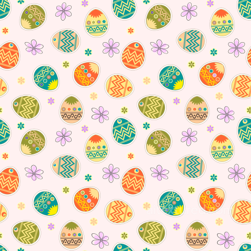 All Christmas Digital paper Texture of Colorful Easter Eggs with Floral Accents seamless All Christmas Digital paper PBR texture