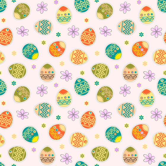All Christmas Digital paper Texture of Colorful Easter Eggs with Floral Accents All Christmas Digital paper texture preview