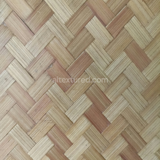 High-Resolution Natural Wooden Woven Pattern Texture