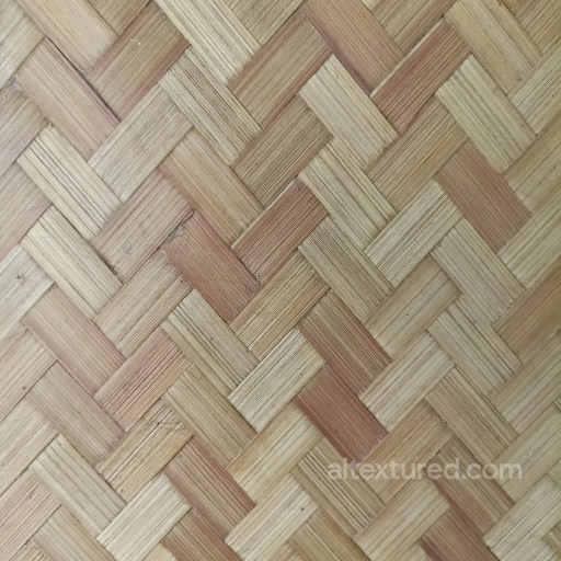 Natural Wooden Woven Pattern Texture seamless Wood PBR texture