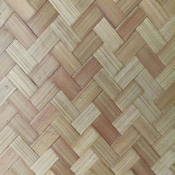 Natural Wooden Woven Pattern Wood seamless PBR texture preview