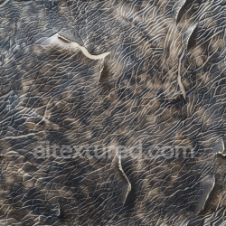 seamless Seamless 3D PBR Texture of Cracked Dark Brown Leather with Deep Wrinkles texture 8k free download PBR