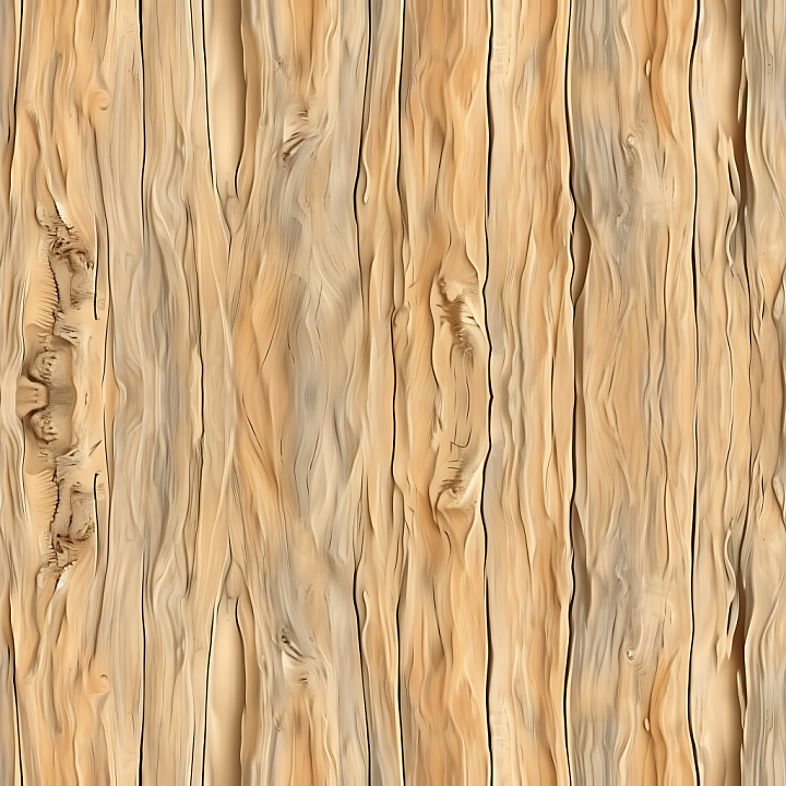 Light Pine Wood Planks Featuring Knots and Grain Variations seamless PBR texture preview