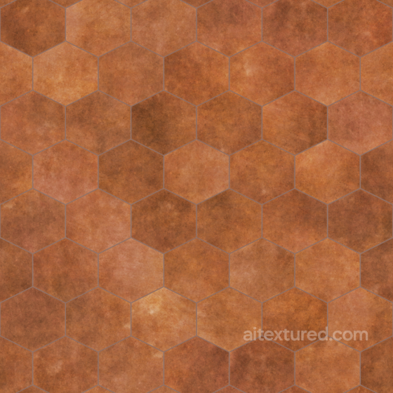 Geometric Terracotta Tile Texture Ceramic-tile texture preview