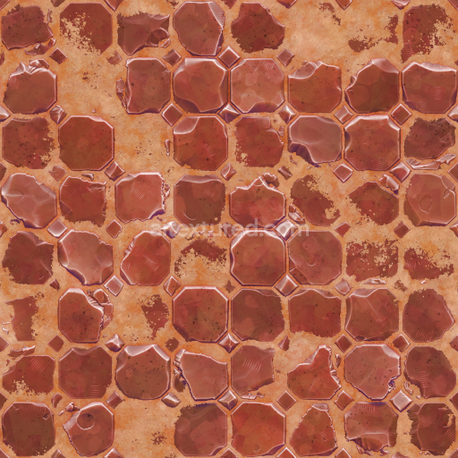 Stylized Cartoon Terracotta Tiles
