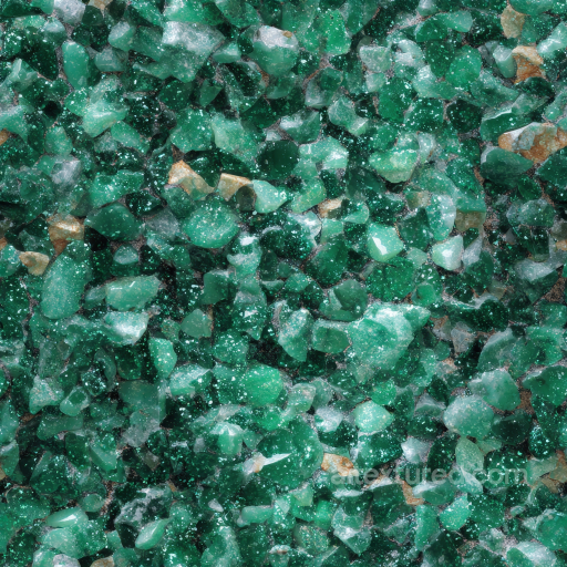 Emerald Stone PBR Texture Featuring Rough, Faceted Crystal Clusters seamless Stone PBR texture